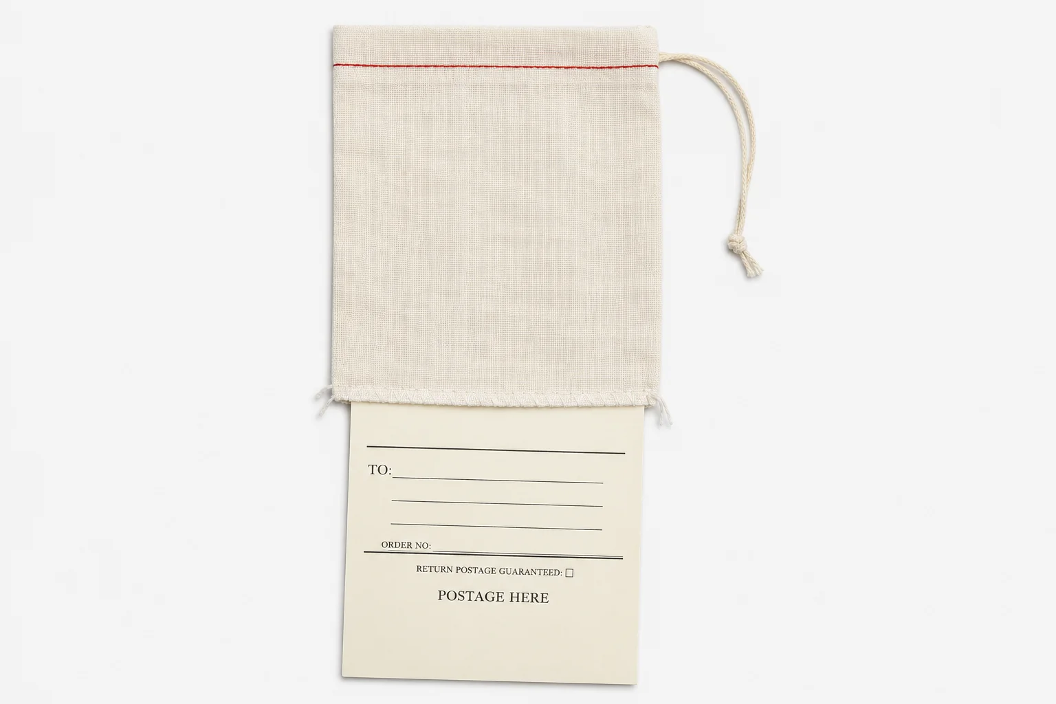 Cotton Drawstring Bags with Tags